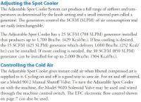 what is a dual point adjustable spot cooler?