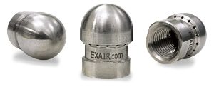 Grade 316 Stainless Steel Backward Force Air Nozzles Size M4 to 1"