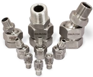 Stainless steel swivel fittings for air nozzles